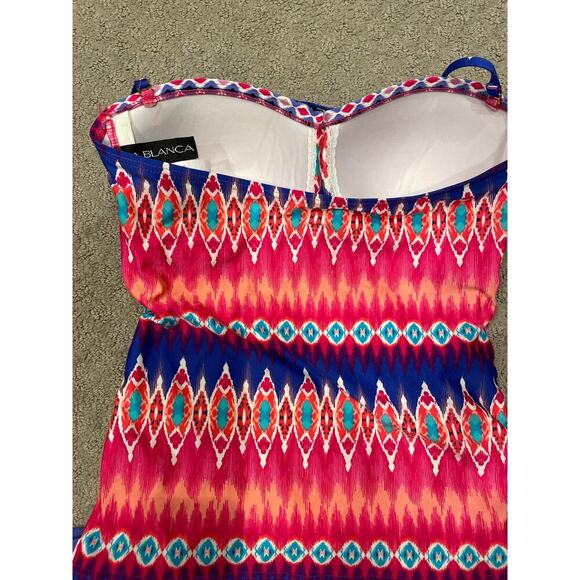 La Blanca Sandbar Bandeau Tankini in Pinkberry, 6 - Picture 6 of 7